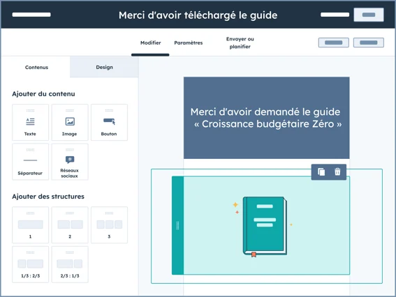Développez et alimentez votre base de données.