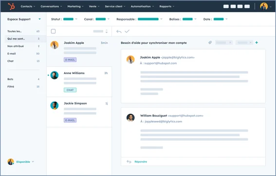 Concentrez l'attention de votre équipe sur les clients.