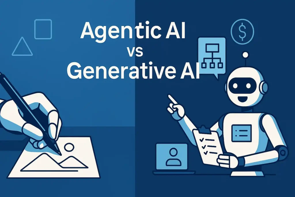 Agentic-ai-vs-generative ai