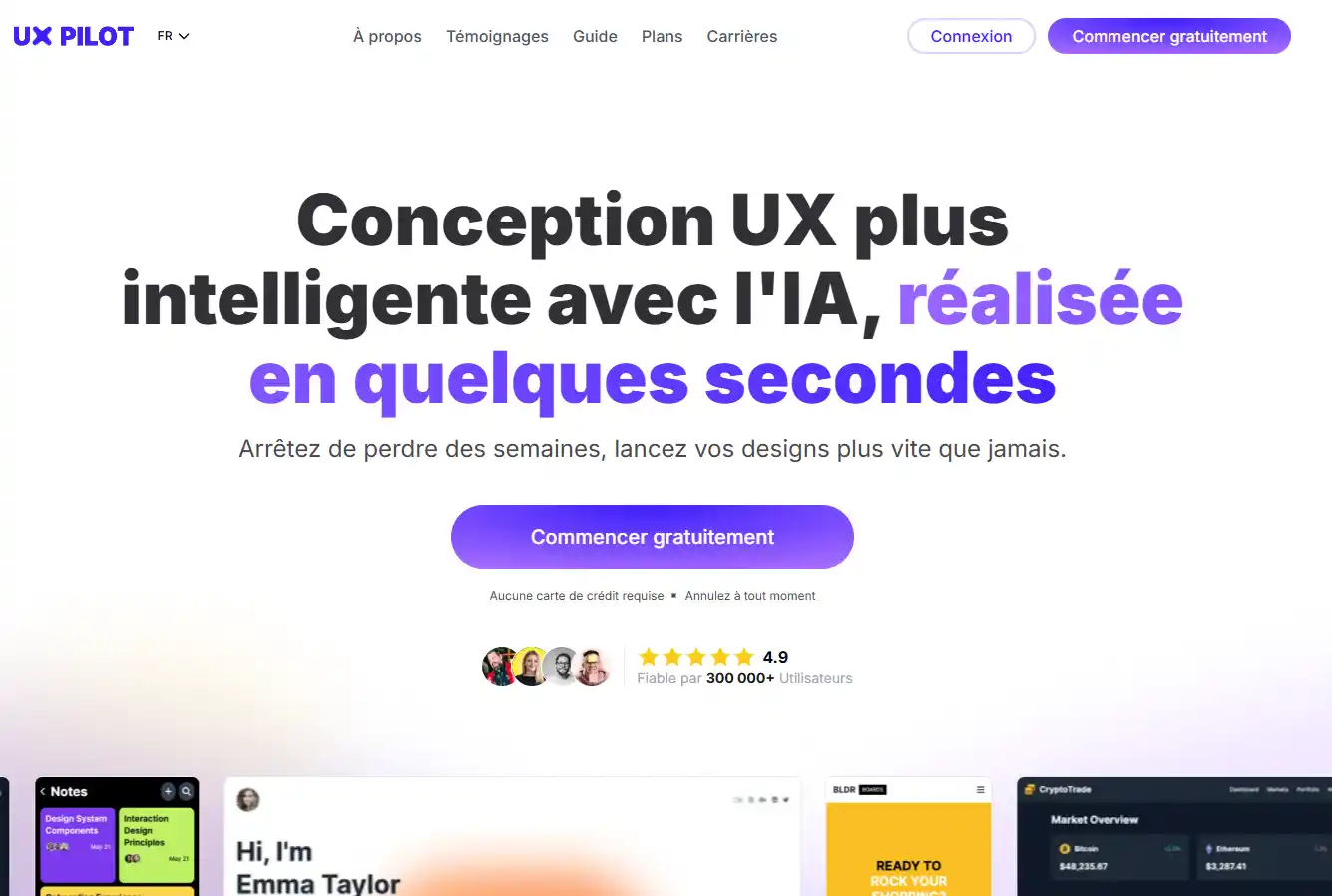 UXPilot.ai : Génération rapide de wireframes et flux - IA-insights
